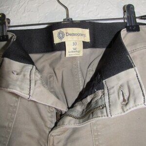 Democracy Size 10 AB Technology Olive Green Cotton Pants